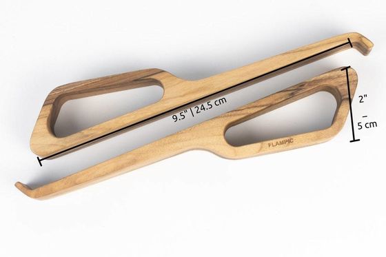 Houten laptophouder voor Macbook Ruimtebesparende en stijlvolle bureauaccessoire