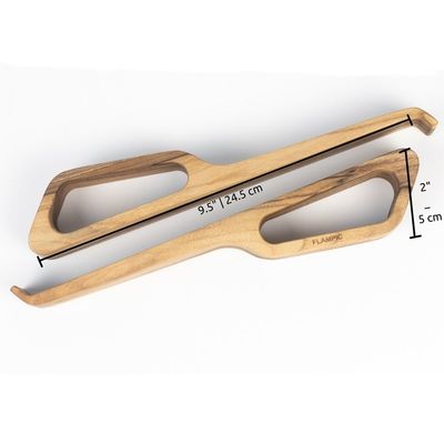 Houten laptophouder voor Macbook Ruimtebesparende en stijlvolle bureauaccessoire