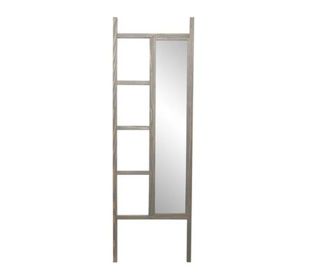 Badkamer Leunende Dressing Spiegel Ladder Modern Design Stijl Houten Frame Met Spiegel