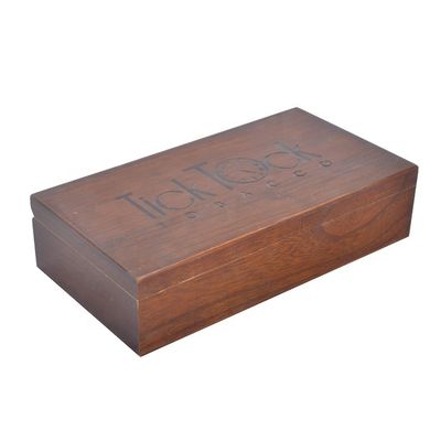 Aanpasbaar logo en kleur Houten sigarettenkoffer met gelakt afwerking