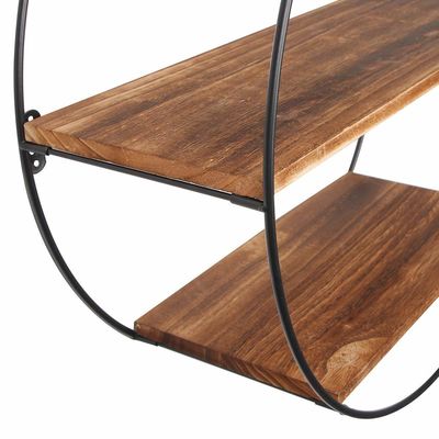 Drijvende hangende plank voor beeldframes en beeldschermen in houten metaal