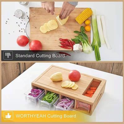 Gepersonaliseerd logo Acceptabel houten plain-color snijplank voor keuken multifunctionele