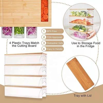 Gepersonaliseerd logo Acceptabel houten plain-color snijplank voor keuken multifunctionele