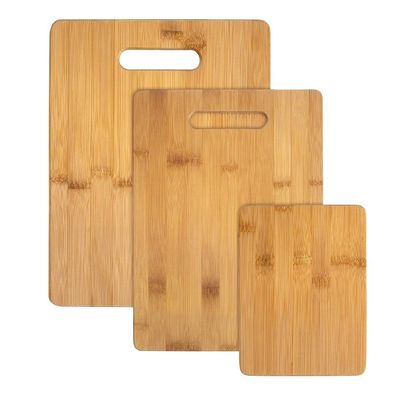 Extra groot 3-delige snijplank van bamboe voor maatwerk en zijde-schermdrukken