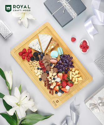 Op maat gemaakte service 18X12 inch Bamboe Hout Snijplank Duurzaam Houten Gewone kleur