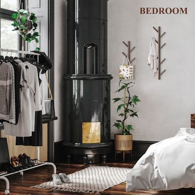 Houten haakhanger voor slaapkamer en badkamer achter deuren/op muren functie