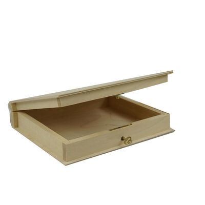 Handgemaakte, op maat gemaakte houten boekendoos voor het organiseren en opslaan van verschillende persoonlijke spullen