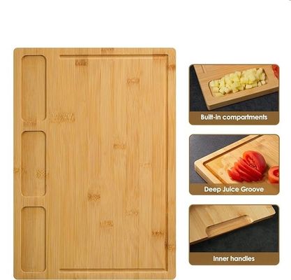 Populaire Custom Service Bamboesnijplanken Voor Keuken Set van 3 Met Juice Groove