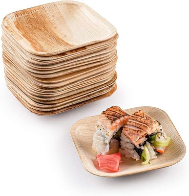 Eco-vriendelijk 20 pakketten biologisch afbreekbare palmbladen 10 inch vierkant stevig als bamboe wegwerp elegant