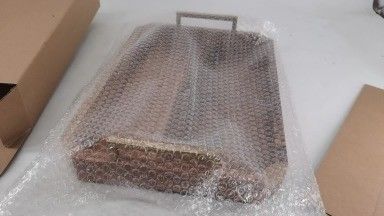 Op maat gemaakte ontwerpen Grote rustieke houten rechthoekige servietbak voor koffietafel