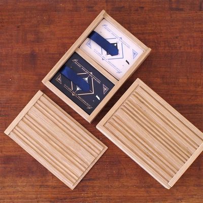 Aanpasbare kleur Houten schuifdeksel voor visitekaart in gewone kleur
