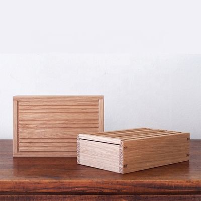 Aanpasbare kleur Houten schuifdeksel voor visitekaart in gewone kleur