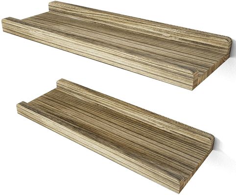 Wandmontage van massief hout Drijvend plank