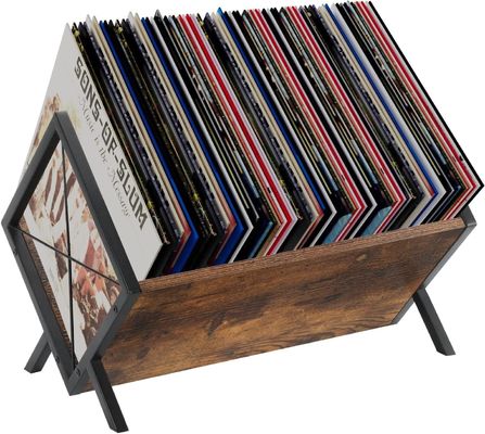 Hout vinyl platenplaat voor snelle montage en opslag van tijdschriften Boeken bestanden Albums