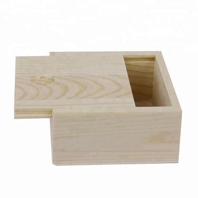 Geschenkpakket Schuifdeksel Houten doos met aangepast ontwerp en duurzaamheid