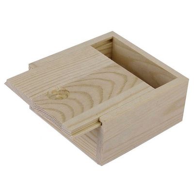 Geschenkpakket Schuifdeksel Houten doos met aangepast ontwerp en duurzaamheid