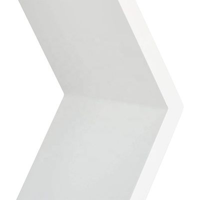 Houten gesneden hexagonale muurplank voor rustieke boerderij