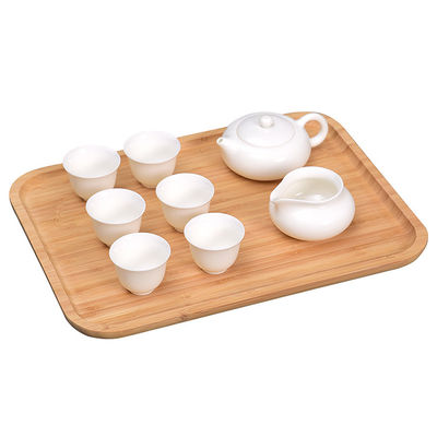 Custom kleur bamboe serveerbak set voor ontbijt snacks opslag OEM ODM aanvaard