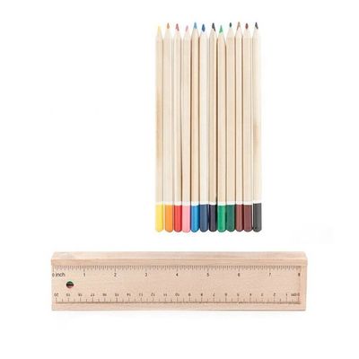 Multifunktioneel schuifdoosje met houten pen in vlekkleuren voor vakmanschap