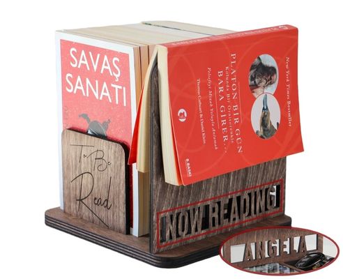 Custom Logo Vierkante houten boekenplank voor Moedersdag Geschenkboek Opberging en organisatie