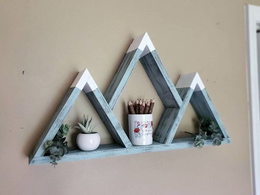 Aangepaste houten drijvende planken 25x14x4 inch voor handgemaakte natuur Houten bergplank