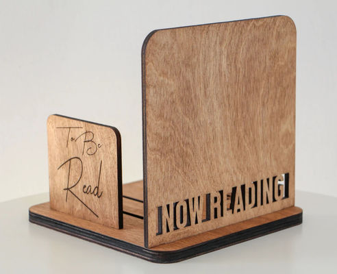 Custom Logo Vierkante houten boekenplank voor Moedersdag Geschenkboek Opberging en organisatie