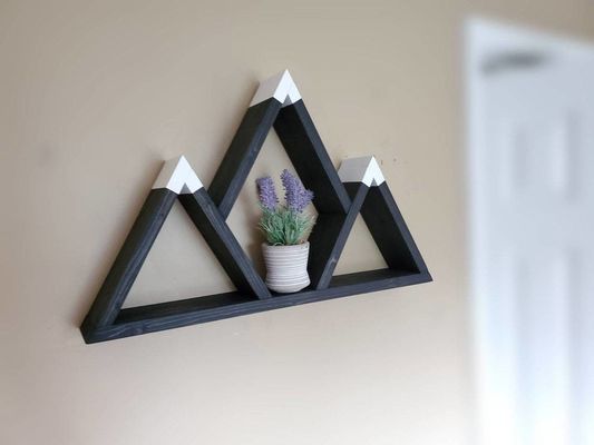 Aangepaste houten drijvende planken 25x14x4 inch voor handgemaakte natuur Houten bergplank