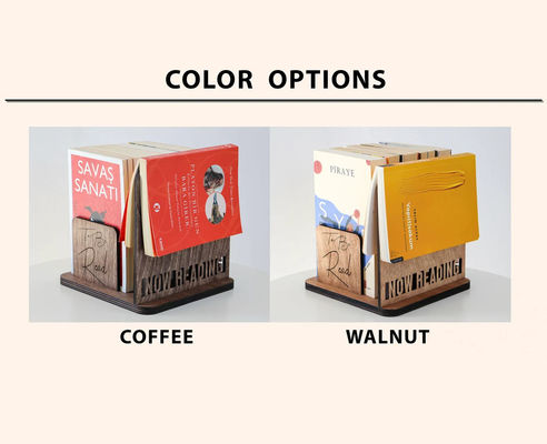 Custom Logo Vierkante houten boekenplank voor Moedersdag Geschenkboek Opberging en organisatie