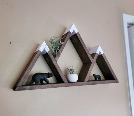 Aangepaste houten drijvende planken 25x14x4 inch voor handgemaakte natuur Houten bergplank