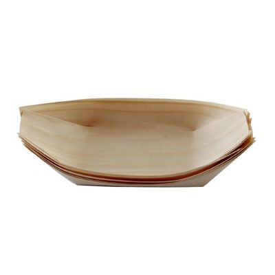 Gepersonaliseerd Logo Acceptabel Birch Bamboe Boat Shape Zeilen Hout Sushi Tray