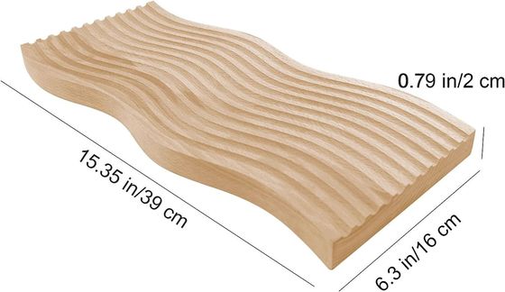 Wave Shape Houten bak Ontbijt serveerbak voor de keuken 40.5x18.5x2cm Customized Logo