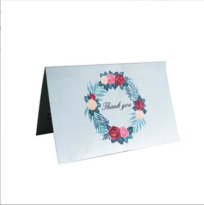 Op maat gemaakte fijne ontwerpen Dankjewel-groetekaart Poskaarten met logo op gerecycled papier