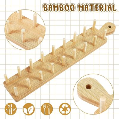 Set van 2 houten taco houders met handvat en tong verbrand drukken aangepast kleur