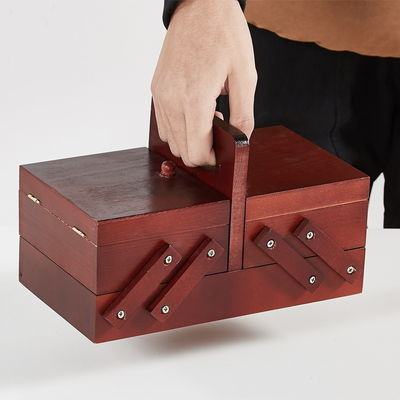 Moderne vouw naaien Hout opslag doos Handwerk ontwerp voor cadeau winkels Commerciële koper