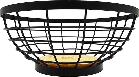 Compacte opvouwbare houten fruitbak voor ruimtebesparende keuken- en woonkameropslag