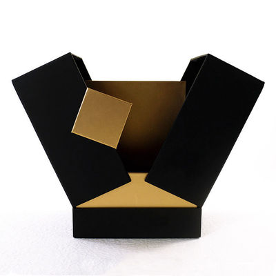 Vierkante essentiële olie parfum doos verpakking met aangepaste gouden stempel logo en ontwerp