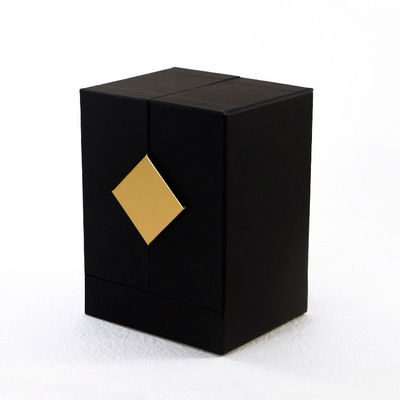 Vierkante essentiële olie parfum doos verpakking met aangepaste gouden stempel logo en ontwerp