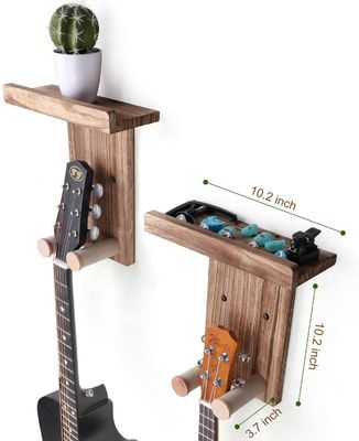 Custom Wall Mount Holder Gitaarhanger Schap voor Home Decoration Single Tier Design