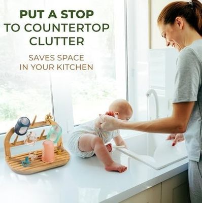 Verbeter uw droogervaring met onze bamboe babyfles drogerak