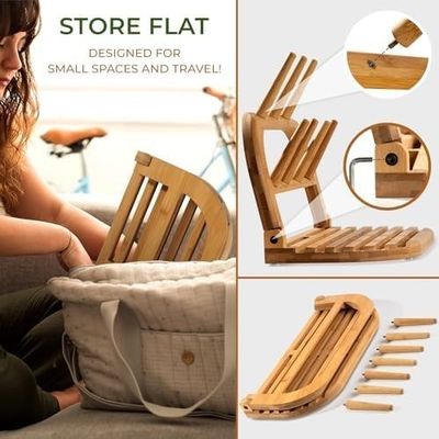 Verbeter uw droogervaring met onze bamboe babyfles drogerak