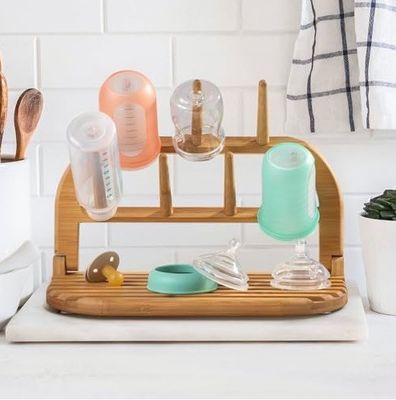 Verbeter uw droogervaring met onze bamboe babyfles drogerak