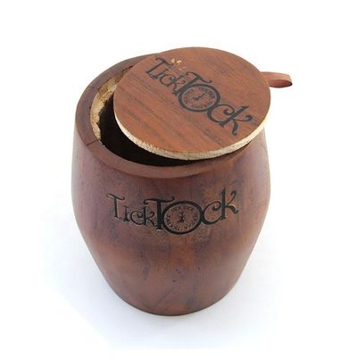 Europa Regionaal kenmerk Gepersonaliseerd logo Acceptabel Handwerk Houten vat voor de opslag van thee