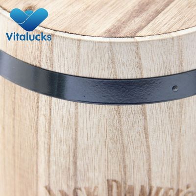 Eco-vriendelijke handgemaakte houten vat voor koffie, snoep en wijn Aanpasbaar ontwerp