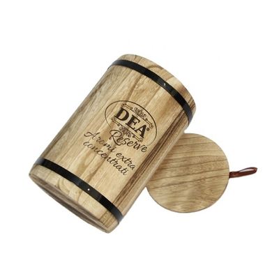 18x18x27cm Custom Logo Houten vat Verpakking Handgemaakte Vintage stijl Grote Paulownia