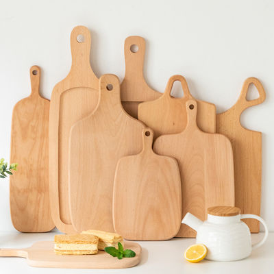 Mini Acacia Hout snijplank met cirkelvoedsel Houten ontwerp en meshouder