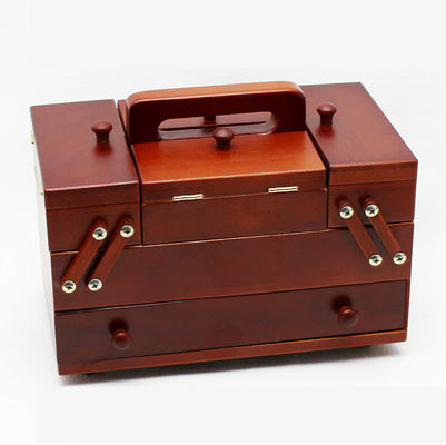 Geschenken Winkels Commerciële koper Gemakkelijk naaiwerk Houten naaidoos 5 dagen Levering