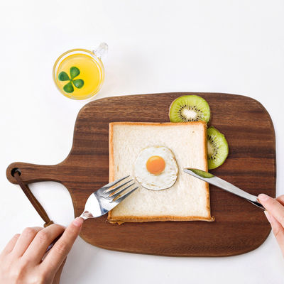 Recycled Logo Branded Acacia Hout Scherper Drie Doeleinden Snijplank Trio