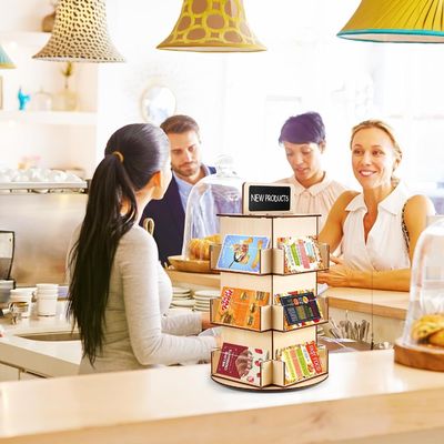 Houtglasmateriaal Houten postkaartrek met klein bord maat