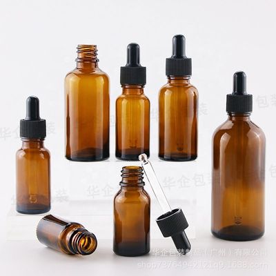 5 ml 10 ml 15 ml 20 ml 30 ml 50 ml 100 ml Amber Glass Dropper Flas met en Food Jar Glass