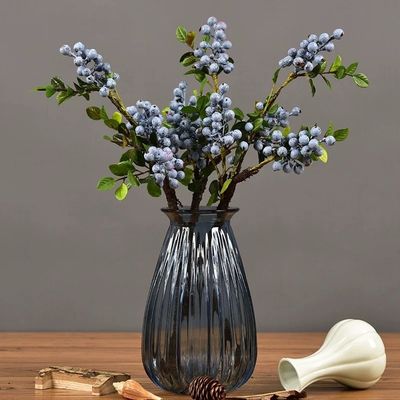 Kerstbessen Stem Kunstmatige planten Rode en blauwe bessen voor alle feesten Gelegenheid